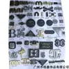 Venta Directa de Fábrica de Diversas Placas de Aleación de Zinc Marca Miao, Etiquetas de Letras Metálicas, Etiquetas Cosidas a Mano y Etiquetas para Ropa