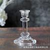 Suporte de Velas de Vidro Transparente Moderno Simples Suporte de Velas para Mesa de Casa Casamento Bar Mesa de Sobremesas Enfeites Decorativos Criativos