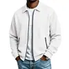 Chaqueta de Waffle con Cuello para Hombre 2026 Transfronteriza para Deportes al Aire Libre Chaqueta con Cremallera para Motocicleta