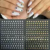 Pegatinas de Uñas Artísticas Transfronterizas Full Beauty Ins 3D Estampado en Caliente Estrella Mini Estrella de Cinco Puntas Pegatinas para Uñas Artísticas