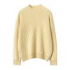 Otoño e Invierno Nueva Camiseta Básica de Cuello Medio Retorcida para Mujer Estilo Coreano Jersey Suéter Cálido Suéter 100% Cachemira Pura para Mujer