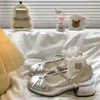 Populares zapatos retro franceses de tacón grueso para mujer, nuevos de otoño 2026, versátiles, con lazo y cordones, Mary Janes, zapatos pequeños de cuero para mujer