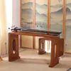 Mesa de cítara antigua de madera de paulownia quemada mesa de resonancia para cítara taburete para mesa de cítara de madera maciza mesa de cítara para estudios chinos mesa de caligrafía mesa de cítara