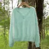 Novo Estilo Outono e Inverno Suéter Base Tricotado 100% Caxemira Pura Gola V Pulôver Suéter Feminino Amigo da Pele Roupa Íntima Top