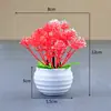 Venta al por mayor transfronteriza mini planta de plástico carnosa falsa en maceta combinación flor de simulación regalo planta de plástico para el hogar pequeños adornos