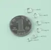 Anillos abiertos y cerrados de plata de ley s925, accesorios para joyería DIY hechos a mano, anillos de conexión para pulseras y collares, al por mayor 18k