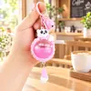 Chaveiro Bola de Poke Panda Pingente Fofo para Mochila Chaveiro de Carro Chaveiro para Máquina de Garra Atacado
