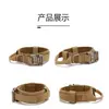 Suministros para Mascotas Exterior Nylon Repelente al Agua Ajustable Táctico Collar para Perro Correa para Perro Collar para Perros Grandes y Medianos