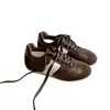 Zapatos Nai Gao Dexun~Aumento de altura interna de 5 cm, zapatos deportivos casuales de carreras de bloques de color retro de suela gruesa para mujer, con cordones, estilo Forrest Gump, zapatos de moda