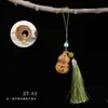 Difusor de Calabaza Grande de Sándalo Verde Bolsita Colgante Colgante para Teléfono Móvil Colgante Creativo para Coche Decoración Antigua para el Interior del Coche