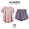 Camiseta Transpirable para Hombres y Mujeres, Verano Delgada Holgada Secado Rápido Manga Corta Profesional Fitness Entrenamiento Yoga Top
