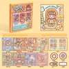 Livro de Atividades Mochi: Livro de Materiais Criativos DIY de Desenho Animado, Adesivos Divertidos e Adoráveis para Diário