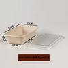 Caja Comedor Desechable de Pulpa Americana Degradable Caja para Ensalada Pulpa de Caña de Azúcar Cuadrada para Llevar Combinaciones Caja de Embalaje de Pulpa de Bambú