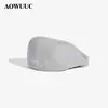 Boina para Hombre de Otoño e Invierno Uso Inverso Gorra Frontal Gorra de Periódico Tendencia Retro para Hombre Gorra Octagonal de Lana de Periódico