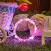 Luzes de Fio de Cobre LED Luz Piscante Cordão de Luzes Cordão de Luzes de Fio de Cobre Caixa de Bateria Artesanato de Planta Verde Simulada Luz Tira de Luz Decorativa Luz de Estrela