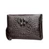 Bolso de Mano de Cuero Suave con Patrón de Cocodrilo Transfronterizo para Hombre, de Gran Capacidad, Billetera de Negocios, Bolso Clutch Largo, Bolso Sobre para Hombre, Bolso Clutch