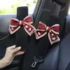 Funda protectora de hombro para cinturón de seguridad de coche, lazo lindo, diosa, decoración interior de coche, funda protectora para cinturón de seguridad, alargada, suave