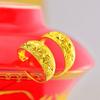 Estilo étnico Vietnã areia ouro longo não desbotamento moedas europeias ouro cabeça jóias brincos estrelados feminino casamento nupcial moda produtos