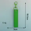 Tira de Tela de Correa con Borde de Bloqueo Liso Estilo Ins Logo Bordado de Doble Cara Llavero de Aviación Colgante de Bolsa Etiqueta Tejida DIY Pulsera