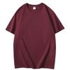 Camiseta de Manga Corta para Hombre de Algodón Peinado de Peso Pesado 230g, Cuello Redondo, Hombro Caído, Corte Holgado, Talla Grande, Camiseta Promocional, Ropa de Trabajo de Manga Corta
