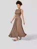 Todas as Cores e Tamanhos Novo Estilo Francês Aperta Cintura Emagrecedor Sem Mangas Cor Sólida Vestido Regata para Usar por Baixo por Yujie