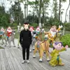 Suministro Directo de Fábrica Blancanieves y los Siete Enanitos Plástico Reforzado con Fibra de Vidrio Escultura Figura Grande para Paisajismo Exterior Adornos