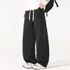Pantalones Deportivos para Hombre de Marca de Moda Otoño 2026, Estilo Americano de Peso Pesado Casual Versátil de Pierna Recta, Pantalones Casuales Sueltos