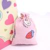 Venta al por mayor de fábrica bolsa de algodón y lino estampada con bolsillo tipo fajo, almacenamiento de artículos de uso diario, bolsa vacía para saquito de ajenjo para el Festival del Bote del Dragón