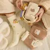 Meias Peludas para Mulheres, Meias Grossas de Outono e Inverno, Meias Grossas Aquecidas de Lã Australiana para Chão em Casa, Meias para Gestantes, Meias de Dormir de Inverno