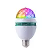 Nova lâmpada mágica pequena E27 lâmpada rotativa LED diamante cristal bola mágica lâmpada KTV colorida controle de voz lâmpada de palco