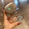 Mini Copo de Vidro com Alto Valor Estético, Xícara de Café Cravejada com Diamantes, Copo de Leite e Leite de Soja de Luxo Leve com Escala, Direto do Fabricante de Comércio Exterior Transfronteiriço