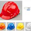 Casco de seguridad Lin Dun de plástico ABS reforzado con fibra de vidrio para maquinaria de construcción, casco antigolpes, cúpula en forma de V, tres costillas, logotipo transpirable.