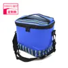 Bolsa de Hielo Aislante con Empalme Rayado Personalizada de Exportación para Fabricante Bolsa de Hielo Refrigerada de Tela Oxford Azul Película de Aluminio Bolsa para Leche Materna