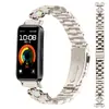 Adequado para Huawei Band 11/11Pro Trevo de Quatro Folhas Duplo Pulseira de Aço Brilhante com Três Contas Huawei 8/9/10 Nova Pulseira de Relógio