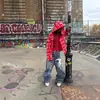 Estilo Calle Americano de Invierno Y2K Gótico Jeans de Pierna Recta Moda Ins Tendencia Retro Nuevo Estilo Invierno 2025
