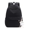 Mochila Escolar Versátil de Moda Simples para Alunos do Ensino Fundamental II e Ensino Médio Estilo Coreano Ins Grande Capacidade Mochila Estilo Floresta do Campus