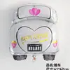 Balão de Festa de Transporte Decorações Infantis Caminhão de Bombeiros Ambulância Veículo de Construção Ônibus Escolar Carro de Polícia Escavadeira 3D