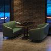 Sillones Sofá de Barra Estilo Americano Retro, Tienda de Postres y Té con Leche, Cafetería y Restaurante Occidental, Juego de Mesa y Sillas para Bar de Whisky