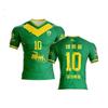 2025 Hunan Super League Xiangchao Camiseta de Manga Corta Raglán Secado Rápido Estampado Digital Versión de Visitante