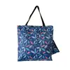 Bolsa de Compras de Supermercado Estampada em Desenho Animado, Volume Pequeno, Grande Capacidade, Dobrável, Portátil, Bolsa de Ombro, Bolsa Tote para Supermercado