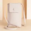 Bolsa de Celular PU de Ombro Único para Meninas, Pequena e Simples, Bolsa Dedicada para Armazenamento de Celular, Mini Bolsa Pequena para Mulheres, Bolsa Transversal para Celular