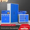 Armário de Ferramentas de Metal Azul com Gavetas, Organizador de Peças de Hardware para Oficina com Porta Dupla, Armazenamento Espessurado do Fabricante