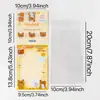Cartão Cachorrinho Fofo Cabeça e Verso Conjunto de Cartões Desenho Animado Capivara Cartão de Boas Festas Material de Embalagem de Cartão Embalagem de Presente Fofa Cartão