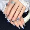 Unhas Usáveis Artesanais Puras Estilo Ins Cuidadosamente Selecionadas, Manicure Usável Clareadora de Alto Padrão Desejo Puro Outono e Inverno Atacado
