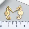 Acessórios de Joias DIY Transfronteiriços Pingentes Simples de Aço Inoxidável com Tema Oceânico Concha Cavalo-Marinho Tartaruga Pulseira Colar Pingente