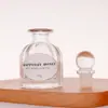 50ml botella de vidrio vacía regalo a mano estilo ins de moda 100g botella de miel botella de regalo de retorno de miel tapón de bola de vidrio para boda