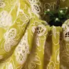 Listo para Envío Transfronterizo Organza Seda Arrugado Cordón Bordado Tela Vestido Bordado para Mujer Blusa Bata Tela Bordada