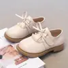 Zapatos de Princesa para Niñas con Moño y Ribete de Encaje 2026 Nueva Moda Versátil para Primavera y Otoño Zapatos Mary Jane para Niños