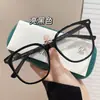 Lentes negros de montura grande para mujer profesional se pueden equipar con miopía astigmatismo grado luz azul anti adelgazamiento rostro grande montura para ojos para hombre