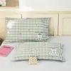 Funda de almohada de gasa de algodón, 100% algodón puro, un par de fundas de almohada para niños, paquete individual, 35x55, funda para cojín de guardería